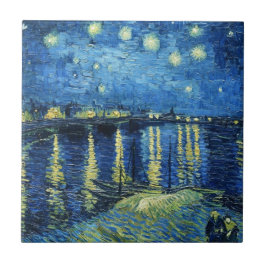 Carreau Nuit étoilée au-dessus du Rhône Vincent van Gogh