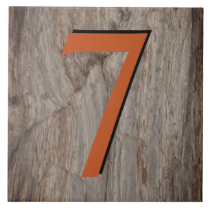 Carreau Numéro de la maison de lumière de cuivre Tuile 7