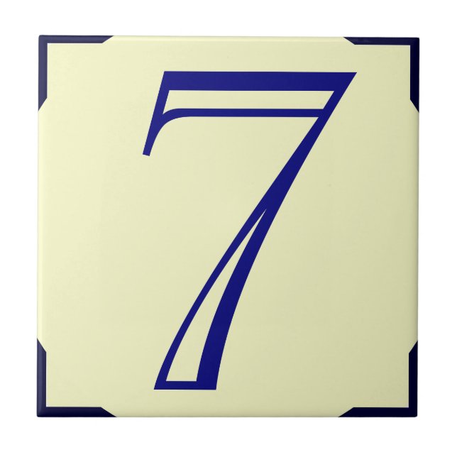 Carreau Numéro de maison de style français 7, modifier tex (Devant)