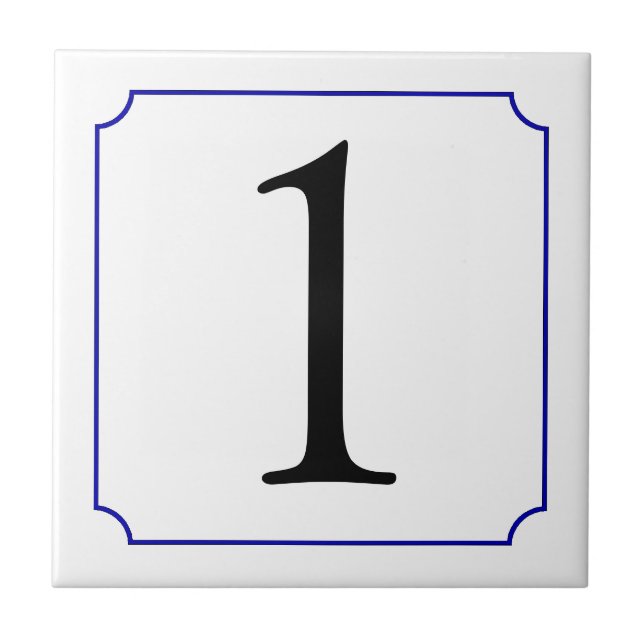 Carreau Numéro italien (Devant)