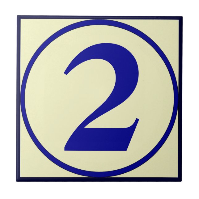 Carreau Numéros de maison de style français Personnaliser  (Devant)