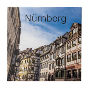 Carreau Nuremberg Cityscape Bavière Allemagne Souvenir