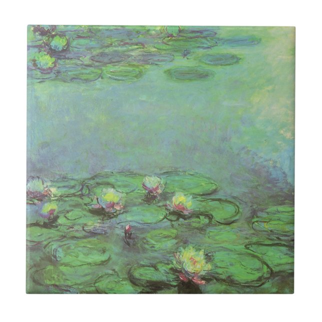 Carreau Nymphéas par Claude Monet, Impressionnisme Vintage (Devant)