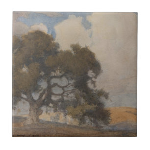 Carreau Oak Tree (1910) - Aquarelle Vintage majestueuse