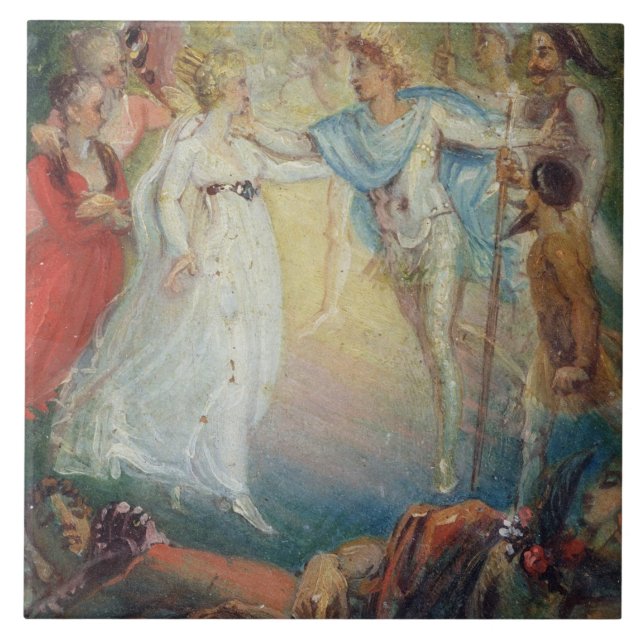Carreau Oberon et Titania 'd'une songe d'une nuit d'été (Devant)