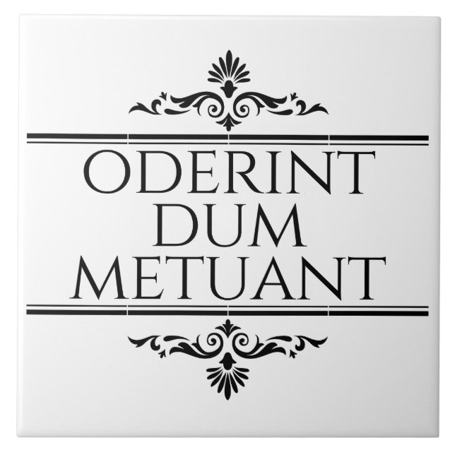 Carreau Oderint Dum Metuant (Devant)