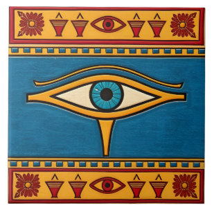 Carreau Œil d'Horus égyptien, Œil de Râ divinité égyptienn