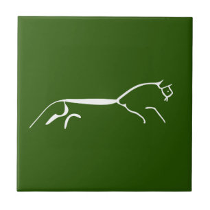 Carreau Ohio blanc de Uffington ancien symbole géoglyphe e