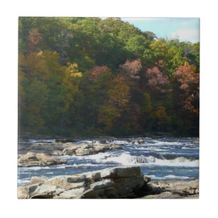 Carreau Ohiopyle River Rapids à l'automne Pennsylvanie Aut