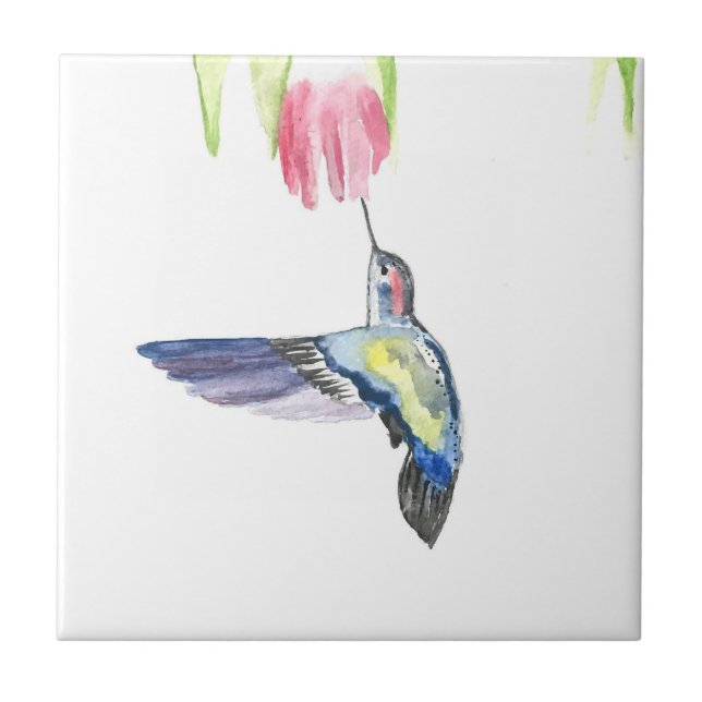 Carreau Oiseau de mer Aquarelle couleur couleur (Devant)