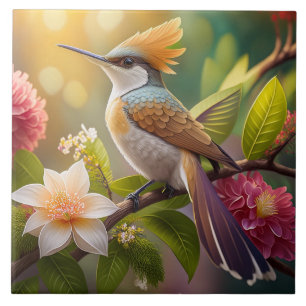 Carreau Oiseau de miel doré Imaginaire