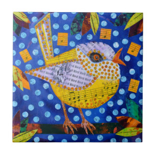 Carreau Oiseau jaune