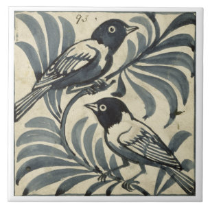 Carreau Oiseaux bleus (la semaine sur le papier)