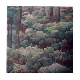 Carreau Ombre bois vert et marron