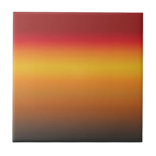 Carreau Ombre jaune rouge orange rouge vibrant du coucher 