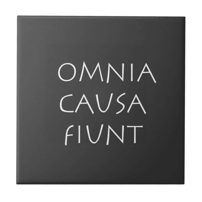 Carreau Omnia causa (Devant)