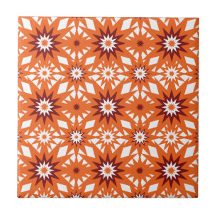 Carreau Orange audacieux et le rouge tient le premier rôle