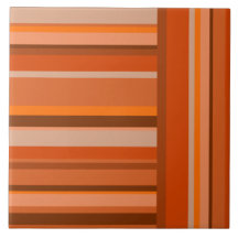 Orange Motif Abstrait Asymétrique