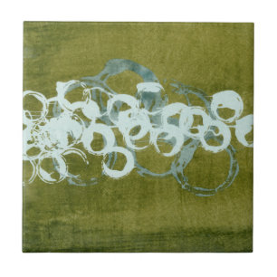 Carreau Orbes vertes I