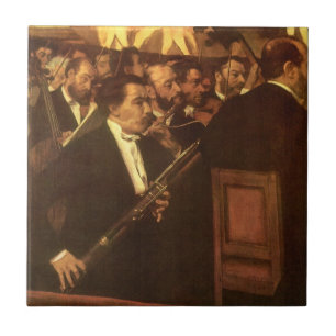 Carreau Orchestre de l'Opéra par Edgar Degas, Art Vintage