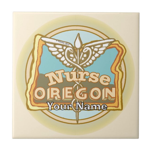 Carreau Oregon Nurse Caduceus (Devant)