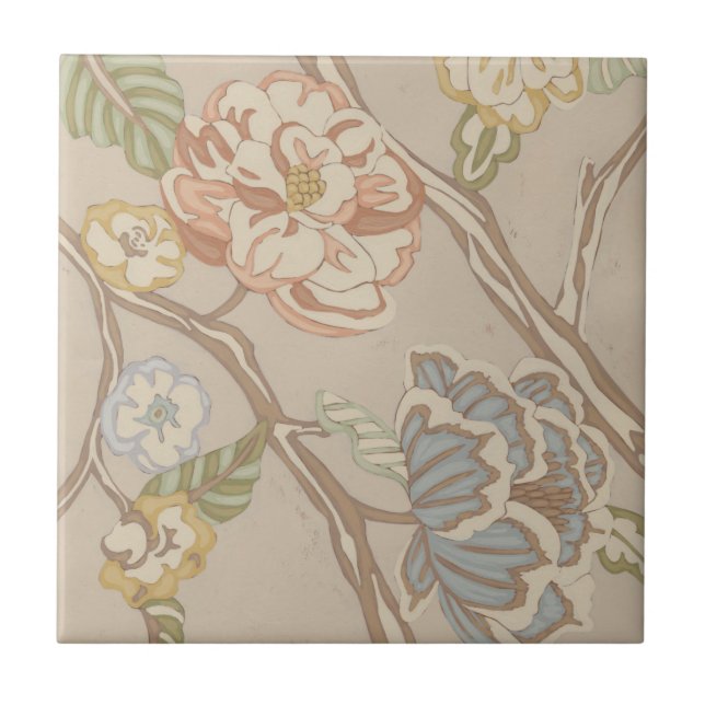 Carreau Organza Chintz Floral Design (Devant)