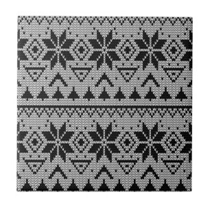Carreau ornement de Noël nordique hiver scandinave nork