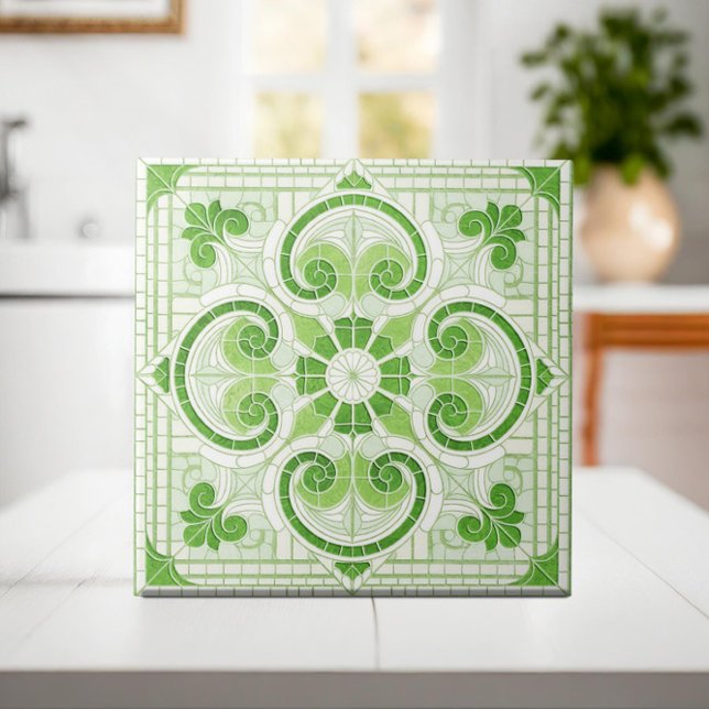 Carreau Ornement en mosaïque florale orientale (Créateur téléchargé)