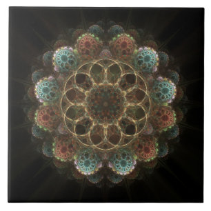 Carreau Ornement fractal ésotérique sacré