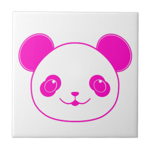Carreau Ours rose Kawaii Panda