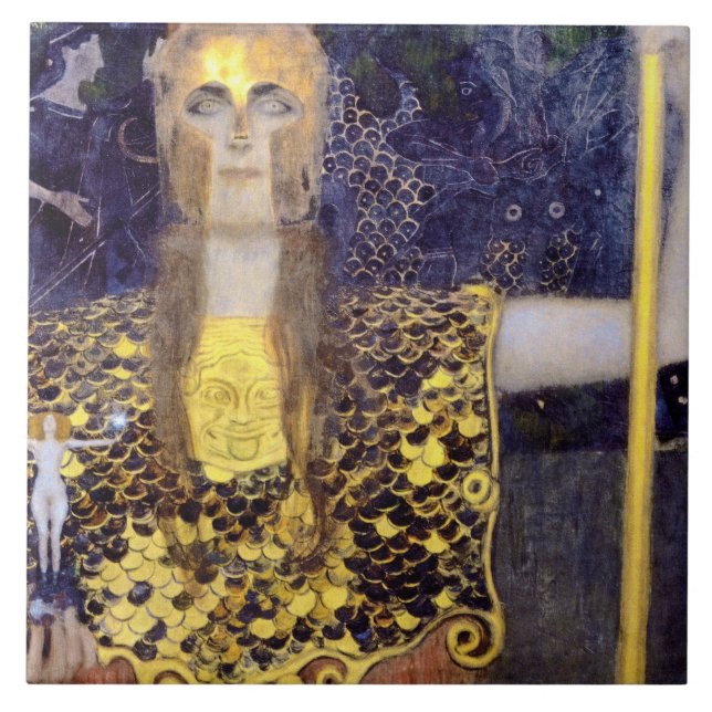 Carreau Pallas Athena, Gustav Klimt (Devant)