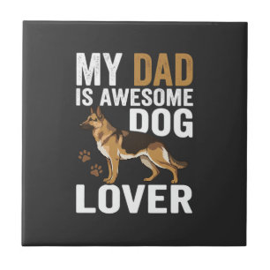Carreau Papa amateur de chien est formidable