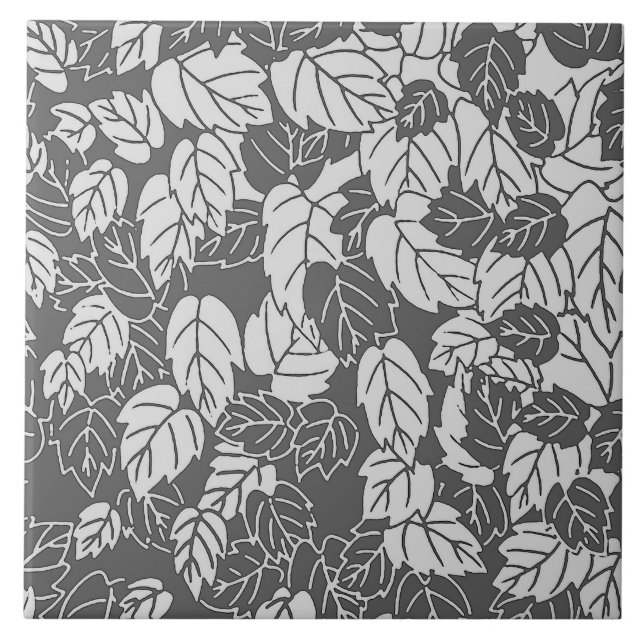 Carreau Papier japonais, gris clair et foncé / gris (Devant)