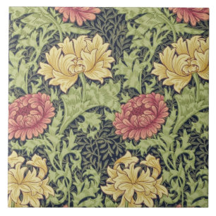 Carreau Papier peint de chrysanthème William Morris 1877