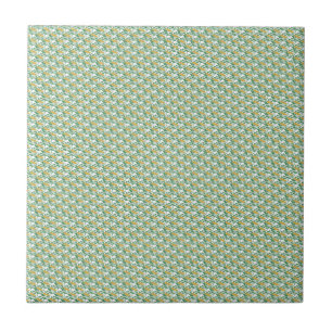 Carreau Papier peint floral Art Nouveau Green Buttcup