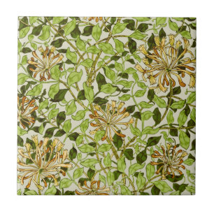 Carreau Papier peint floral Chèvrefeuille miel de William