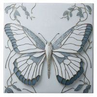Papillon Art déco Nouveau Carrelage céramique en c