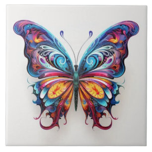 Carreau papillon de couleur vibrante