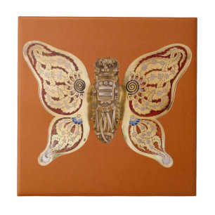 Carreau Papillon en or Tiffany vintage, Art victorien
