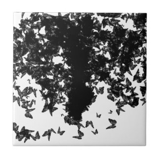 Carreau papillon noir