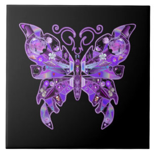 Carreau Papillon pourpre 31