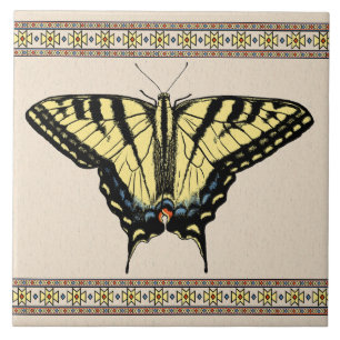 Carreau Papillon Southwestern jaune Swallowtail