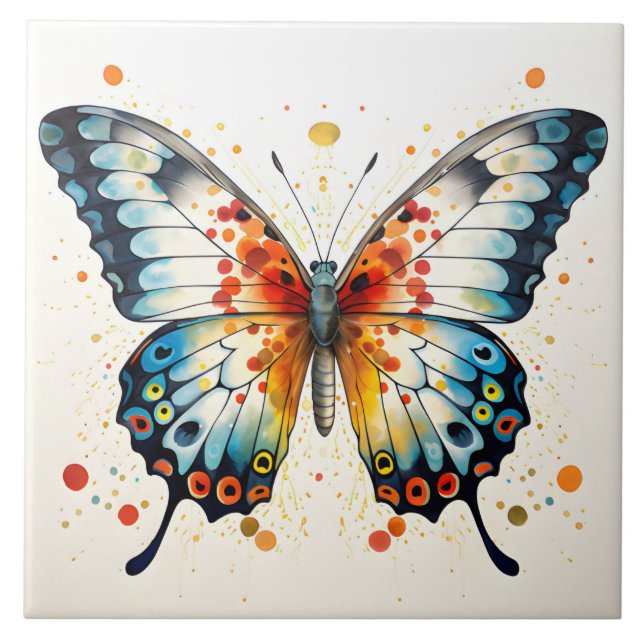 Carreau Papillon vibrant  (Devant)