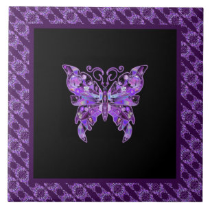 Carreau Papillon violet 31 Carrelage en céramique