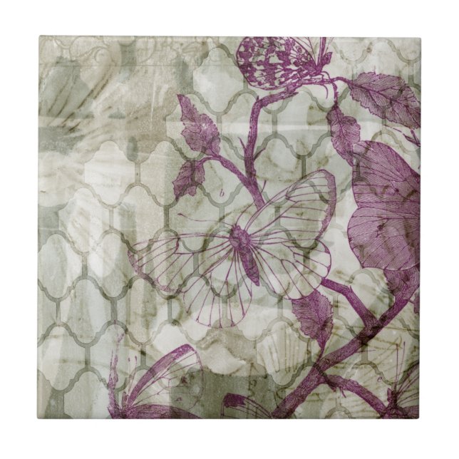 Carreau Papillons arabes IV (Devant)