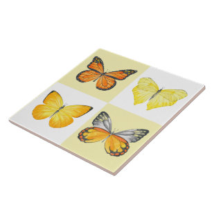 Carreau Papillons sur une Carrelage en céramique ( 1 )