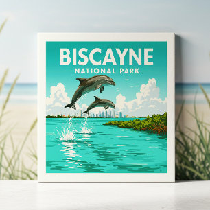 Carreau Parc national vintage de Biscayne