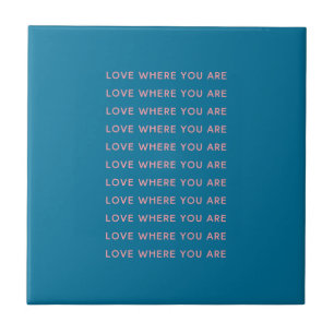 Carreau Paroles inspirantes et magnifiques Typographie Ble