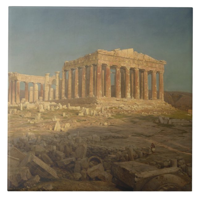 Carreau Parthénon (temple grec antique, site d'Athènes) (Devant)