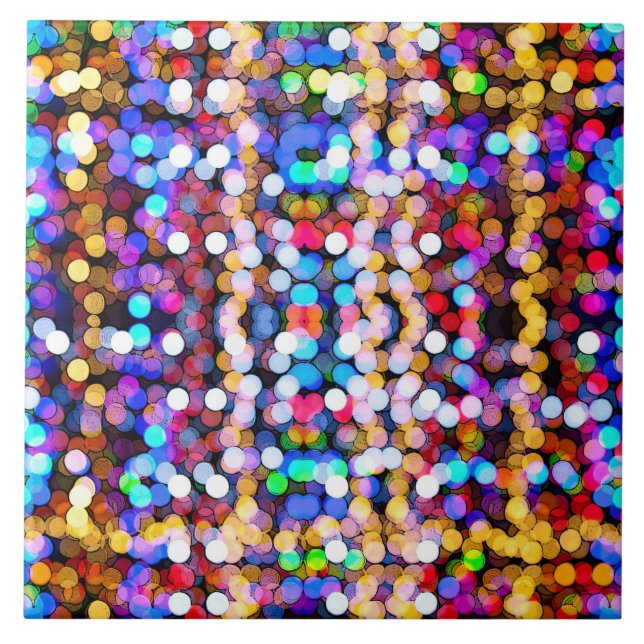 Carreau Parties scintillant colorée (Devant)